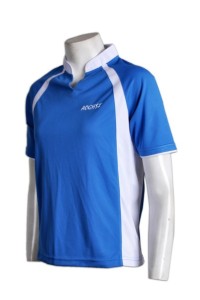 P467自訂女裝poloshirt  大量訂購polo短袖衫   女裝Rugby shirt  rugby teamwear  欖球衫供應商HK    天空藍